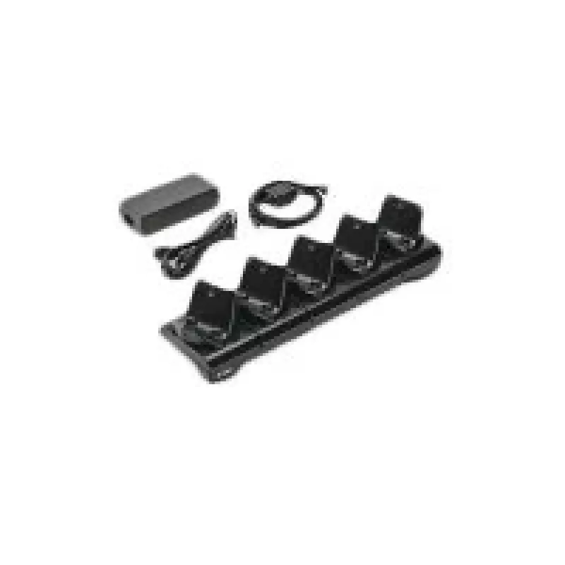 Cargador de batería Zebra CRD-MPM-5SCHGEU1-01, corriente de red, interior, negro, incluye cable DC