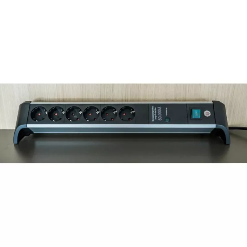 Alargador de corriente Brennenstuhl 1391020600 3m 6 salidas AC para interior negro plata