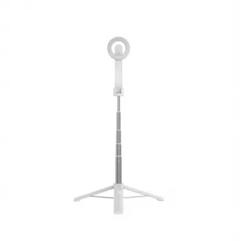 Palo selfie FIXED FIXSN-M-WH — varilla de aluminio plegable con Bluetooth, longitud máxima 72 cm, blanca