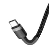 Cable USB Baseus Cafule 2m USB C negro gris