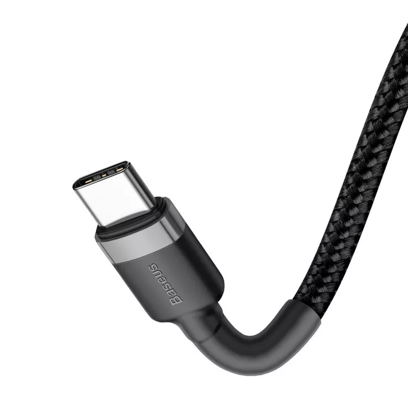 Cable USB Baseus Cafule 2m USB C negro gris