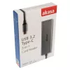 Akasa AK-CR-09BK lector de tarjetas 3 en 1 USB 3.2 Gen1 Type-C