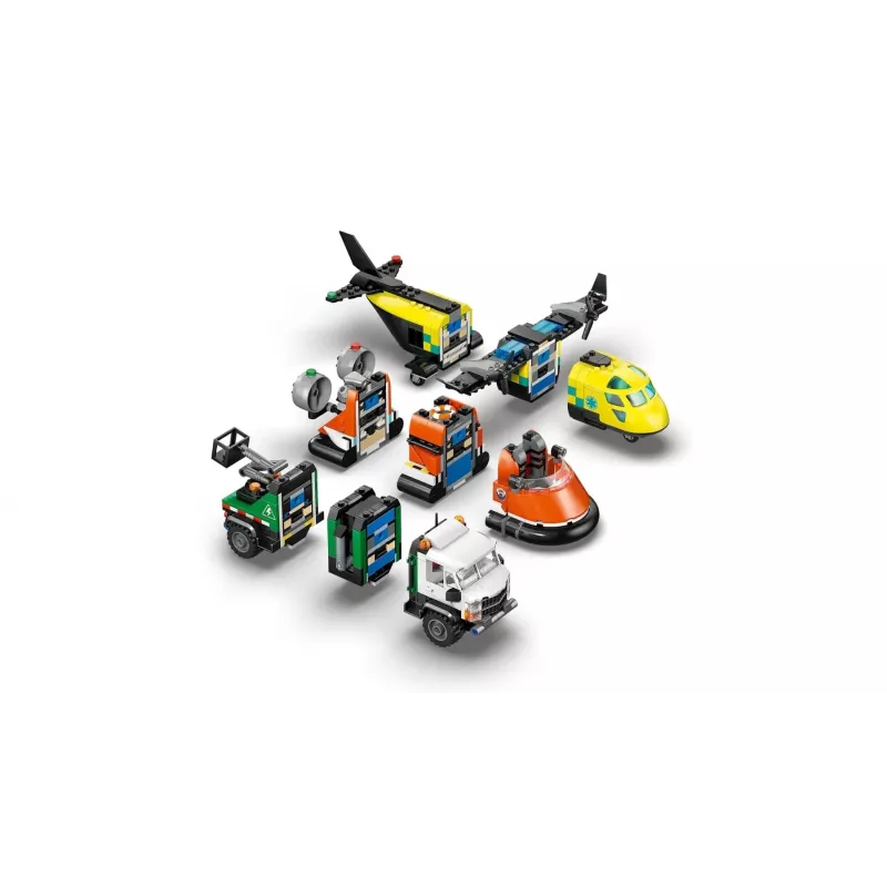 LEGO CITY 60505 Avión, camión de servicio y aerodeslizador
