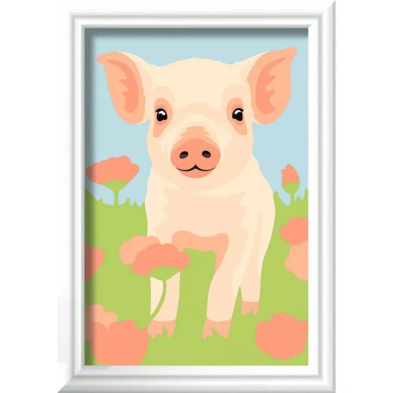 CreArt - cerdito mascota adorable, pintura