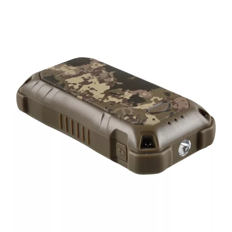 Calefactor eléctrico Ocoopa UT3201 Camouflage — Calefactor cerámico portátil con batería externa de 10.000 mAh y hasta 18 horas de funcionamiento