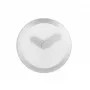 NeXtime Reloj 2615zi Focus, Ø25 cm, reloj de pared, blanco/plateado