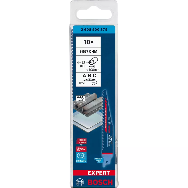 Bosch Expert 2608900379 hoja de sierra sable de acero al carbono (HCS) 10 uds.