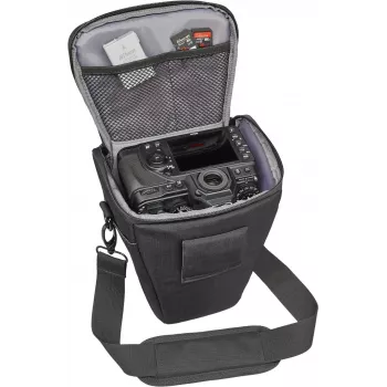 Funda de cámara Cullmann Malaga Action 300 negra — funda protectora compacta para cámaras sin espejo y compactas