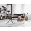 Leifheit Classic M Black 72486 tabla de planchar de tamaño completo, 120 x 38 cm, altura 69–88 cm, negra