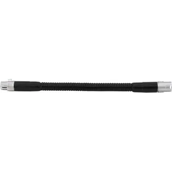 Pie de micrófono de cuello de cisne Omnitronic 47 cm con conexiones XLR a XLR