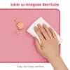Alfombrilla XXL para ratón y teclado, rosa