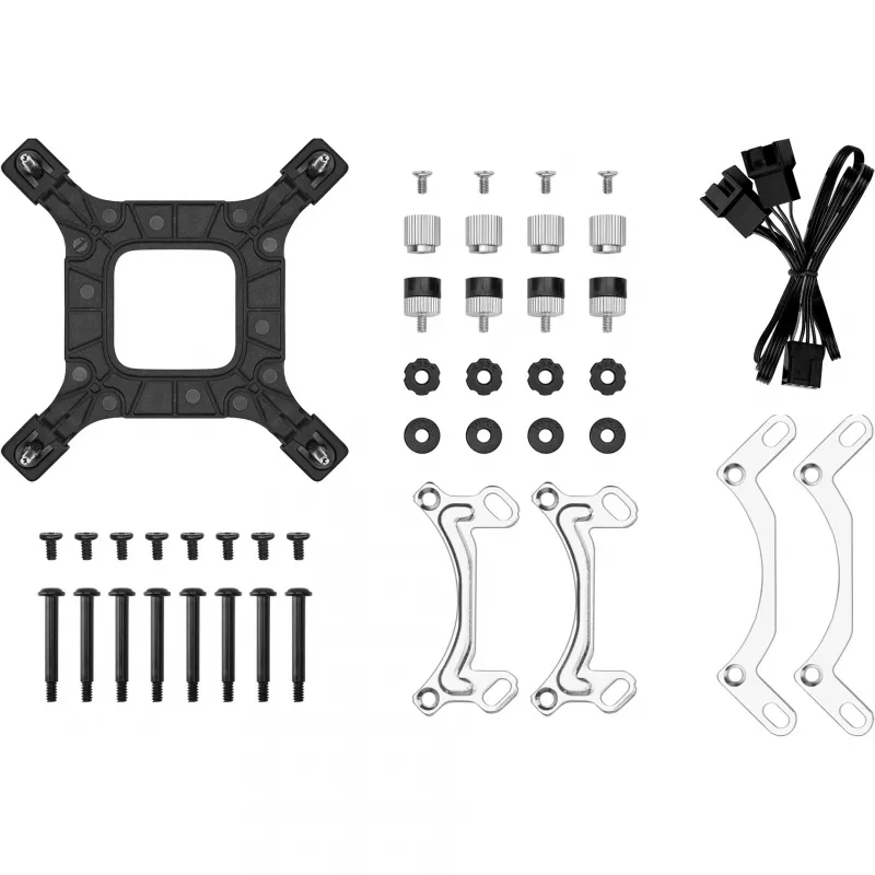 Refrigeración líquida todo en uno DeepCool LE240 V2 240mm, 2 ventiladores de 120mm, rodamiento hidráulico, compatibilidad AM5, tubos de 41 cm, Negro