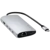 Satechi ST-P8KES adaptador multipuerto USB-C 8K con Ethernet V3, plateado