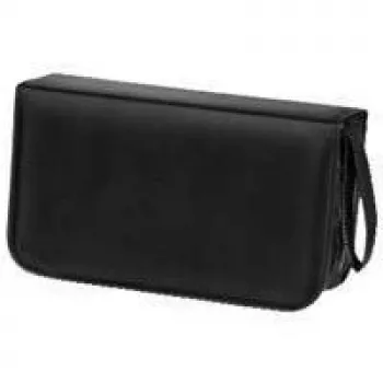 Funda para CD Hama Nylon 120, negra, 120 discos