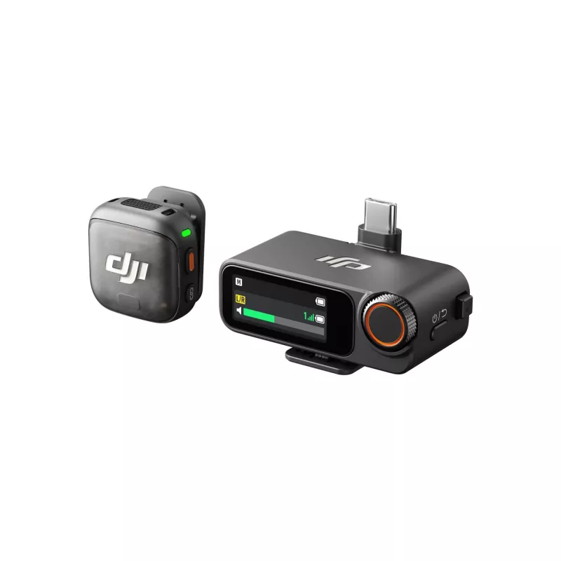 Sistema de micrófono DJI Camera Acc Mic 3 (1× transmisor + 1× receptor)