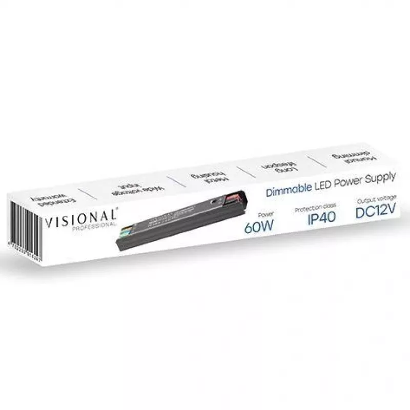 Fuente de alimentación para tira LED 12V 5A 60W/VS-60W-12C V Visional