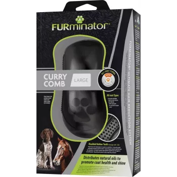 FURminator - Cepillo de goma para perros y caballos - L