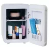 Mininevera Adler AD 8084G — compacta gris 12V/230V, capacidad 4 L, portátil, puerta con bisagra a la derecha