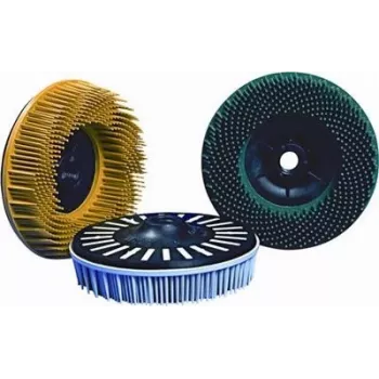 Disco de cerdas abrasivo 3M K120 115×22 mm para el tratamiento de superficies