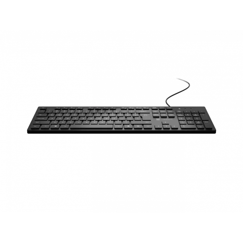 Teclado multimedia fino con cable NATEC HERRING — negro, distribución de perfil bajo, teclas multimedia