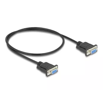 Cable serie DeLOCK 86822 negro 0,5 m DB-9