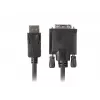 Adaptador de cable de vídeo LANBERG DisplayPort a DVI-D CA-DPDV-10CU-0018-BK, 1,8 m, negro