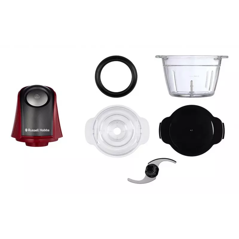 Russell Hobbs 27130-56 picadora eléctrica 0,5 L 200 W negro, rojo, transparente