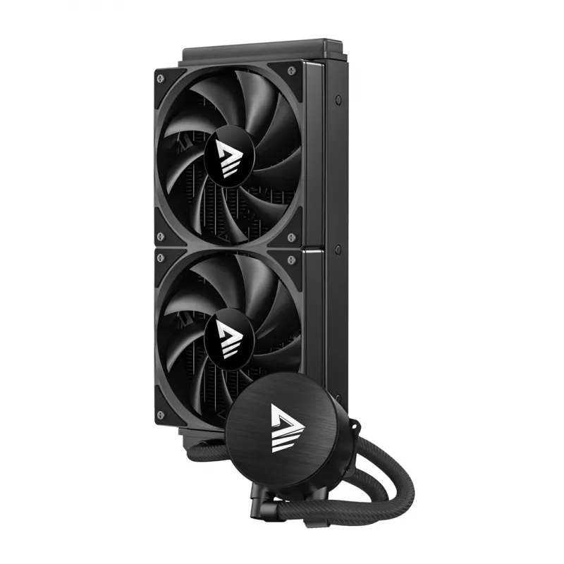 Kit de refrigeración líquida SAVIO NOX 240 mm – radiador de 240 mm, 2 ventiladores de 120 mm, radiador de aluminio, base de cobre, compatible con LGA 2011/2011-v3/2066/1200/115x/775
