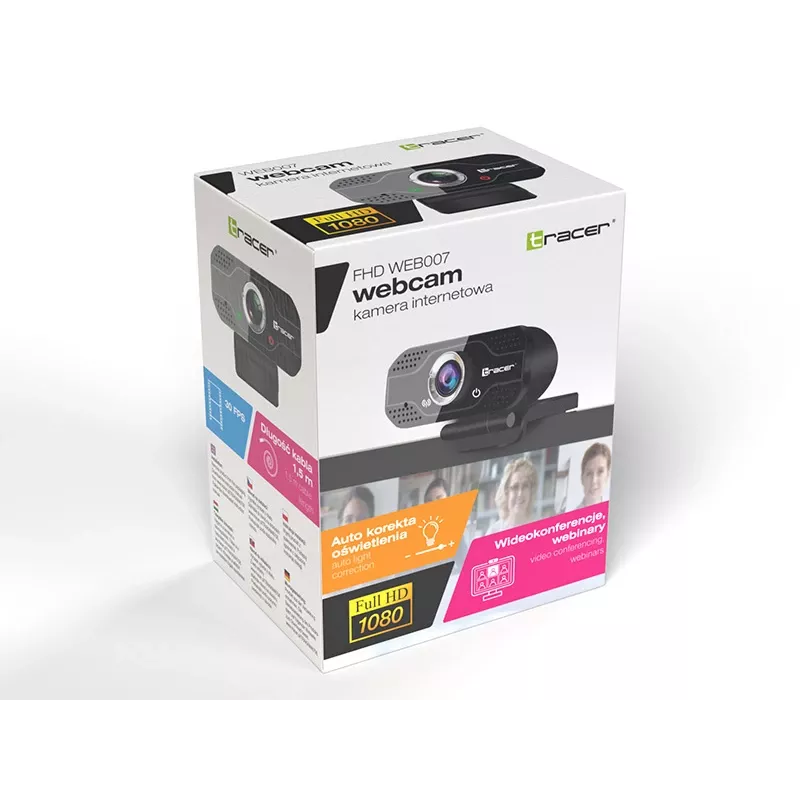 Webcam Tracer WEB007 2 MP 1920 x 1080 píxeles USB 2.0 negra