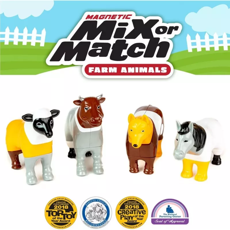 Set magnético de animales de granja Malblo