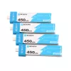 Pack de baterías para dron 1S BetaFPV BT2.0 450mAh pack de 4, 3,8V