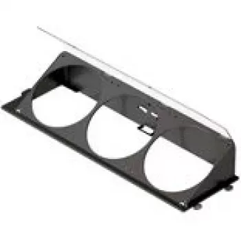Soporte inferior angular para ventilador HAVN HS 420 negro para montaje de ventiladores de caja
