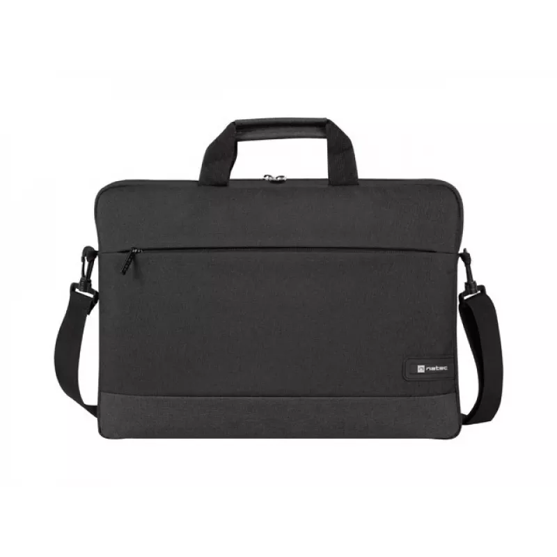 Maletín portátil NATEC Goa para portátiles de 39,6 cm (15,6 inch), poliéster, 1 compartimento, correa al hombro, negro