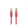 Lanberg PCU6-20CC-0025-R Cable de conexión Cat.6 UTP, 0,25 m, Rojo, paquete de 10