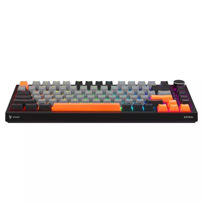 Savio ASTRAL BLACK JADE 3 COLOURS teclado gaming USB QWERTY US International