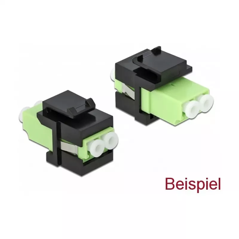 Tapa Keystone DeLOCK 86806 negra para acoplador de fibra óptica 10 uds.