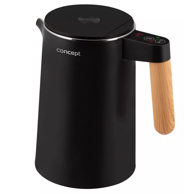 Hervidor de agua de doble pared 1,5 L Concept negro RK 3301