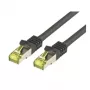 Cable de red M-Cab CAT7 S-FTP PIMF RJ-45 3m negro