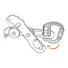 Mosquetón de cierre Petzl M042AA00 en D aluminio gris 75 g