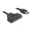 Cable SATA DeLOCK ESATAP-100 0,5m negro