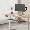 Soporte de teclado MACLEAN MC-156 W — bandeja regulable bajo mesa, carga máx. 5 kg