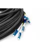 Cable breakout universal de fibra óptica preconfeccionado Digitus, monomodo OS2, 8 fibras, LC/UPC, 75 m