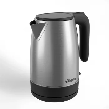 Hervidor eléctrico Tristar WK-1348 — 2200 W, 1,7 l, acero inoxidable, base giratoria 360°