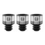 Bomba de conservación de vino ZWILLING FRESH & SAVE – cabezal de bomba para tapones de vacío, gris, Ø 3 cm, altura 40 mm, set de 3 unidades