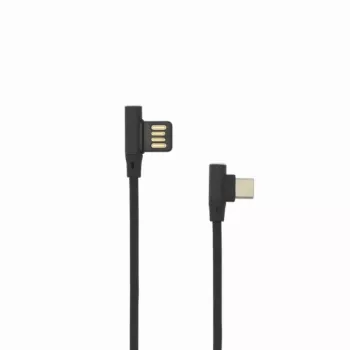 Sbox USB-C-90-B USB->Type C 90 M/M 1,5 m negro