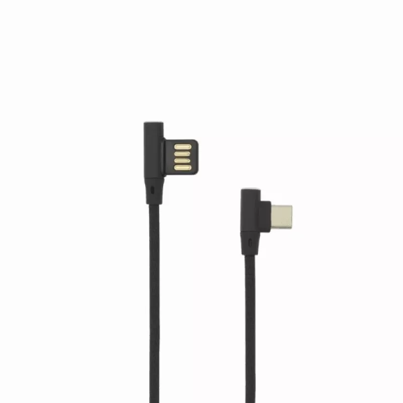 Sbox USB-C-90-B USB->Type C 90 M/M 1,5 m negro