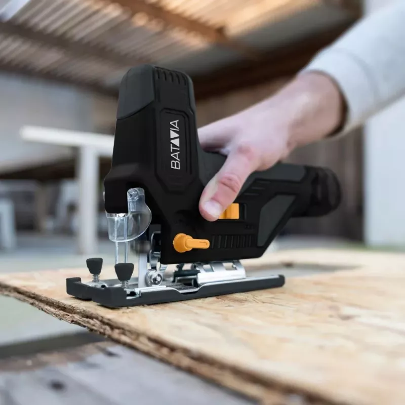 Batavia B.V. | Sierra de calar a batería 12V - Set Fixxpack 2.0 (incl. batería 2,0Ah y cable de carga USB-C)