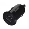 Cargador de coche Baseus Gain Pro universal negro – 2× USB 2.0, 2,4 A por puerto, entrada 12–24 V, salida 5 V
