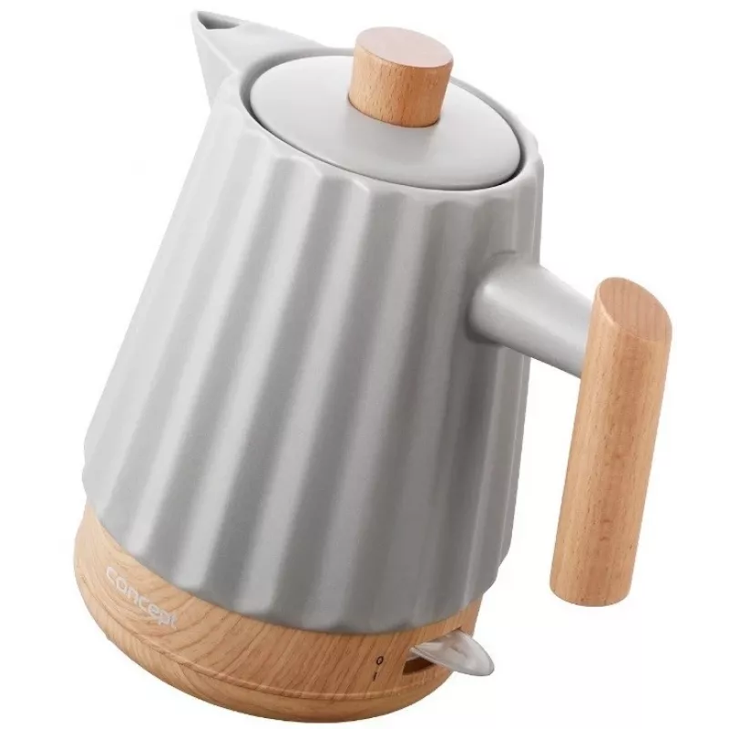 Hervidor de cerámica Concept RK0091 1,5 l gris claro