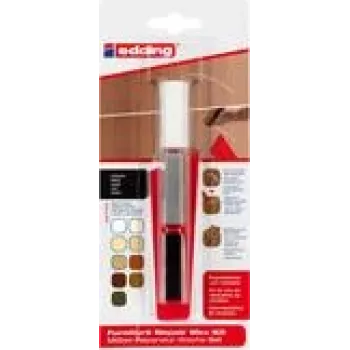 Edding 8901 juego de cera para reparar muebles, negro